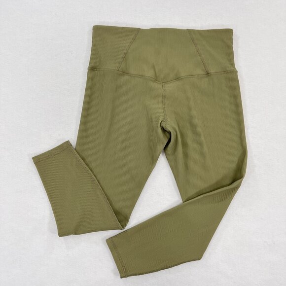 ATHLETA Womens Size 1X Elation Rib Tight Eucalyptus High Rise 1X Plus Leggings - Picture 5 of 16